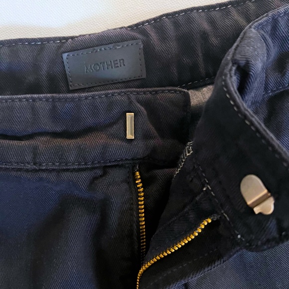 Mother The Punk 76 Ankle Pants Size 24 Navy Blue | Slouchy Fit Menswear Inspired - Picture 2 of 6